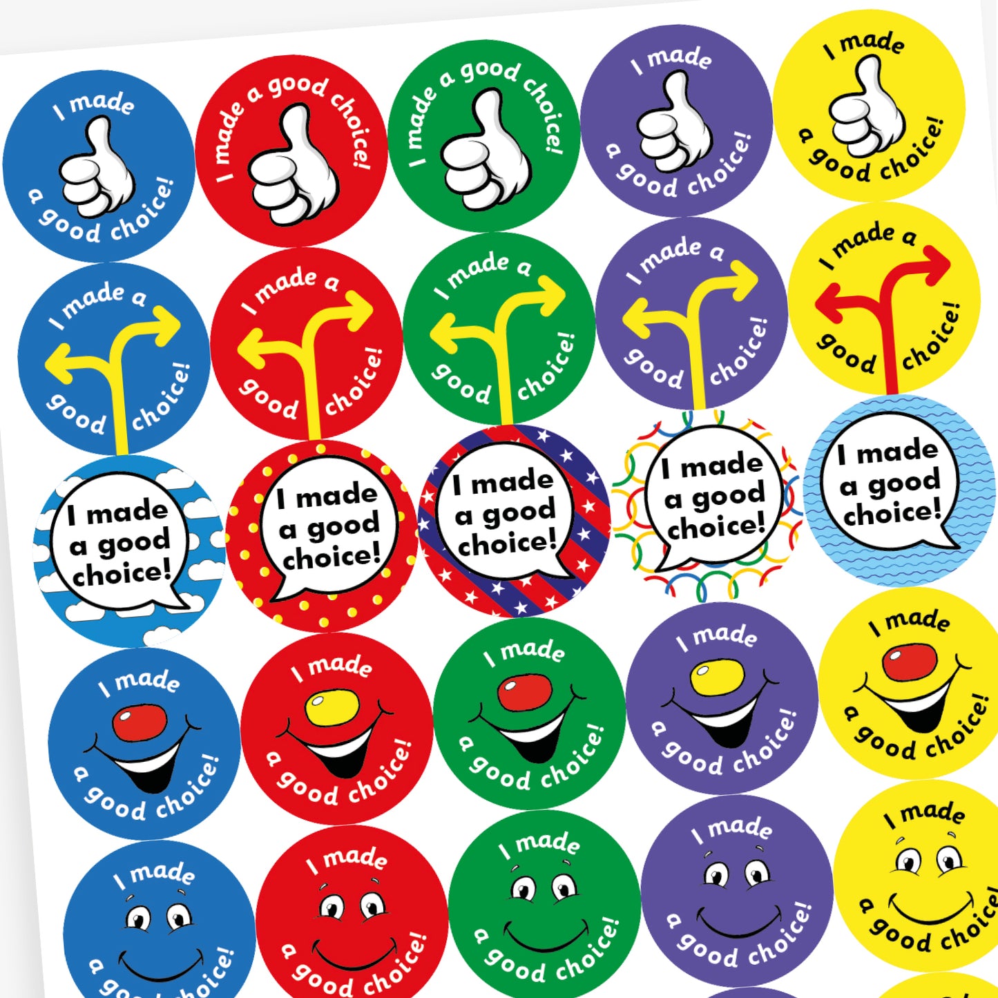35 I Made a Good Choice Stickers - 37mm