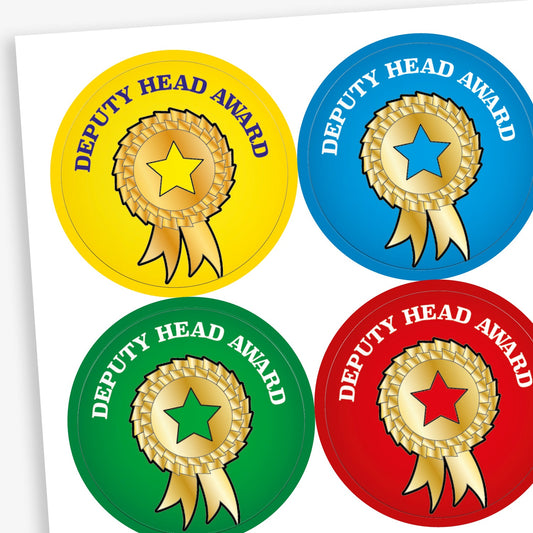 35 Deputy Head Award Stickers - 37mm