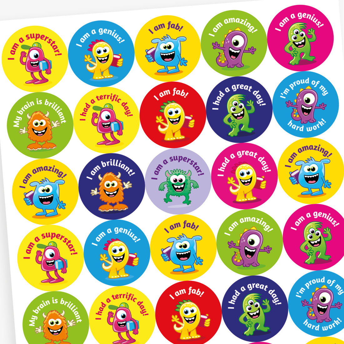 Top Pupil Sticker Praise Stickers | 37mm | 35 stickers | Pupil Reward