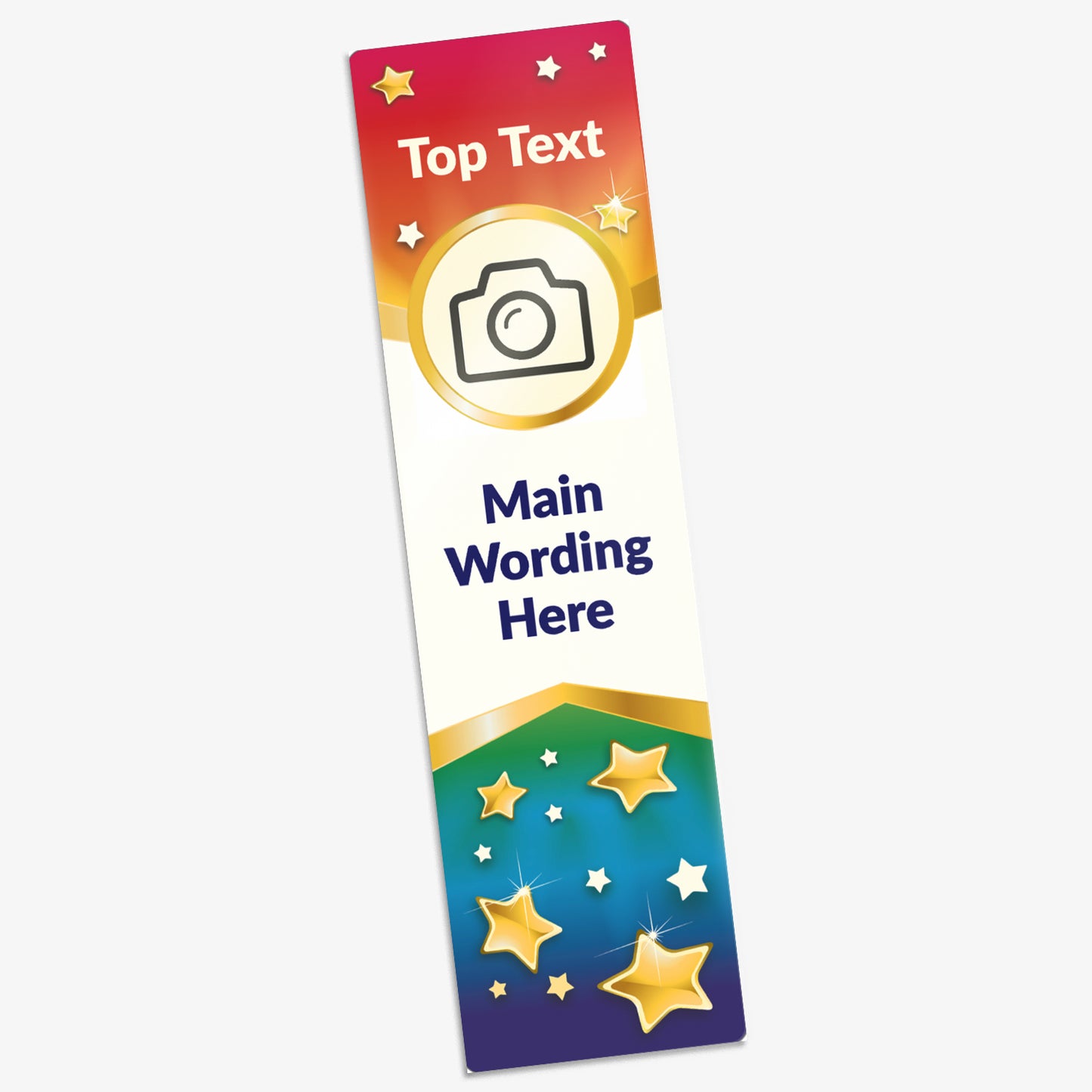Personalised Image Upload Stars Acrylic Bookmark - 50mm x 180mm