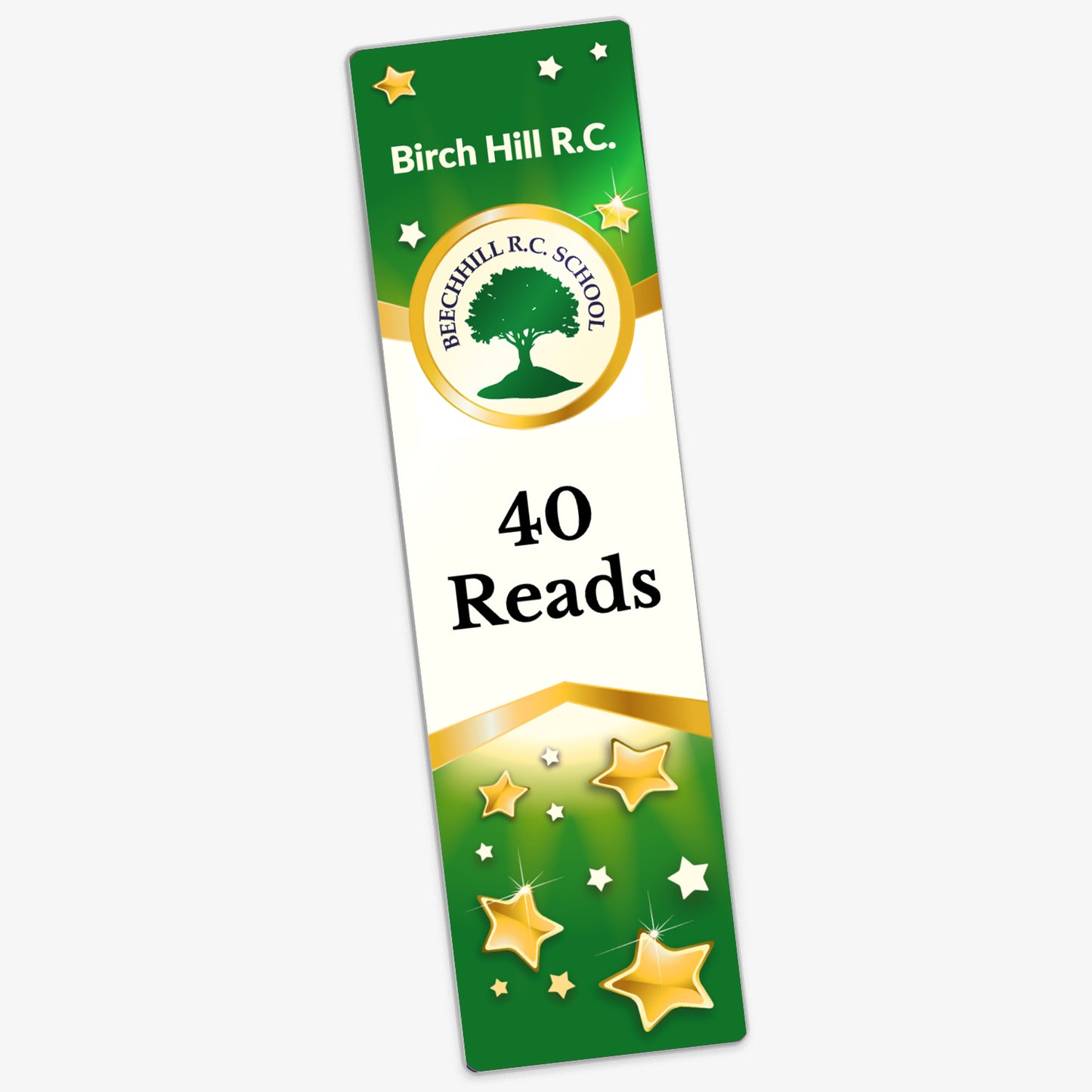 Personalised Image Upload Stars Acrylic Bookmark - 50mm x 180mm