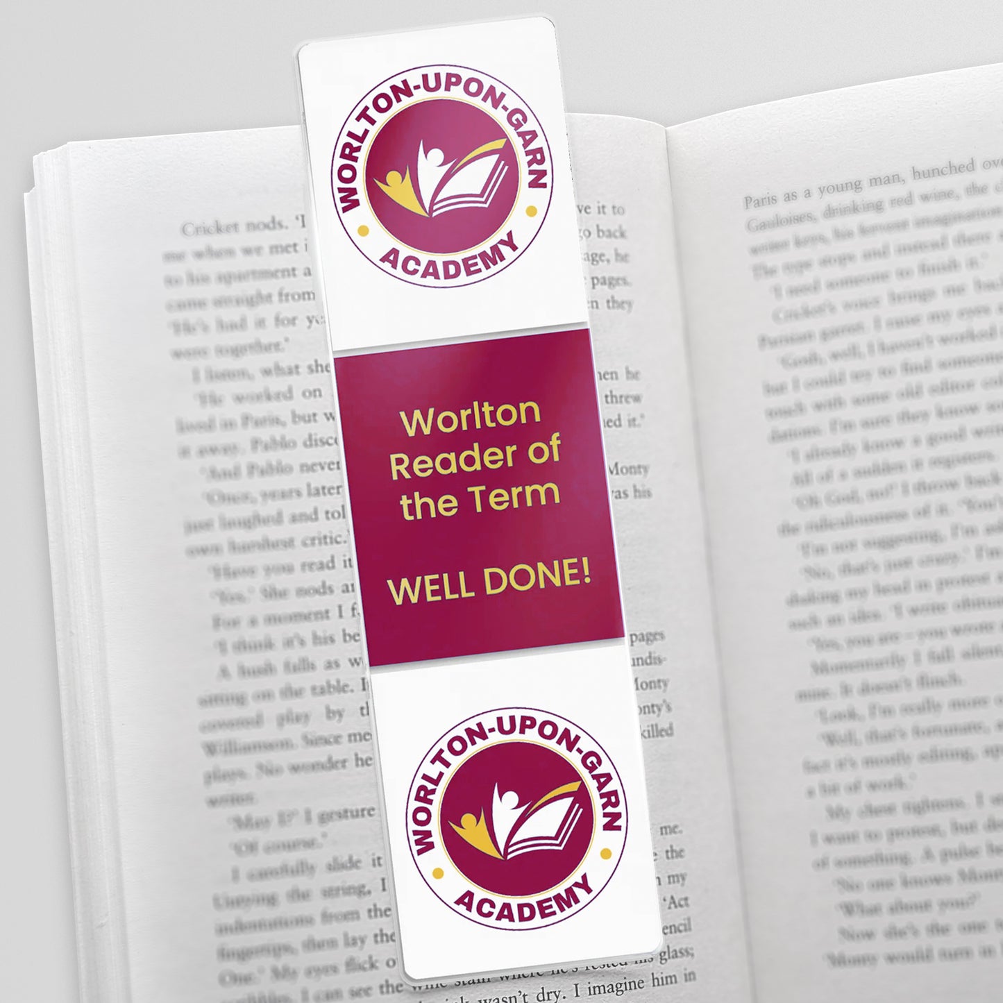 Personalised Triple Image Upload Acrylic Bookmark - 50mm x 180mm