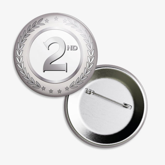 10 Second Silver Badges - 38mm