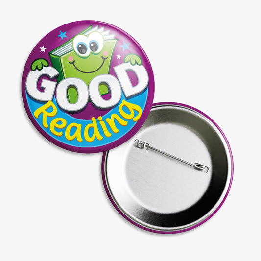 10 Good Reading Badges - 38mm