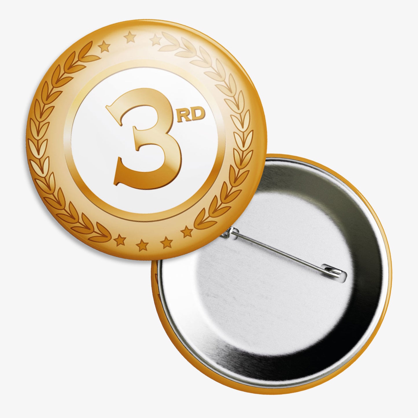 10 Third Bronze Badges - 38mm