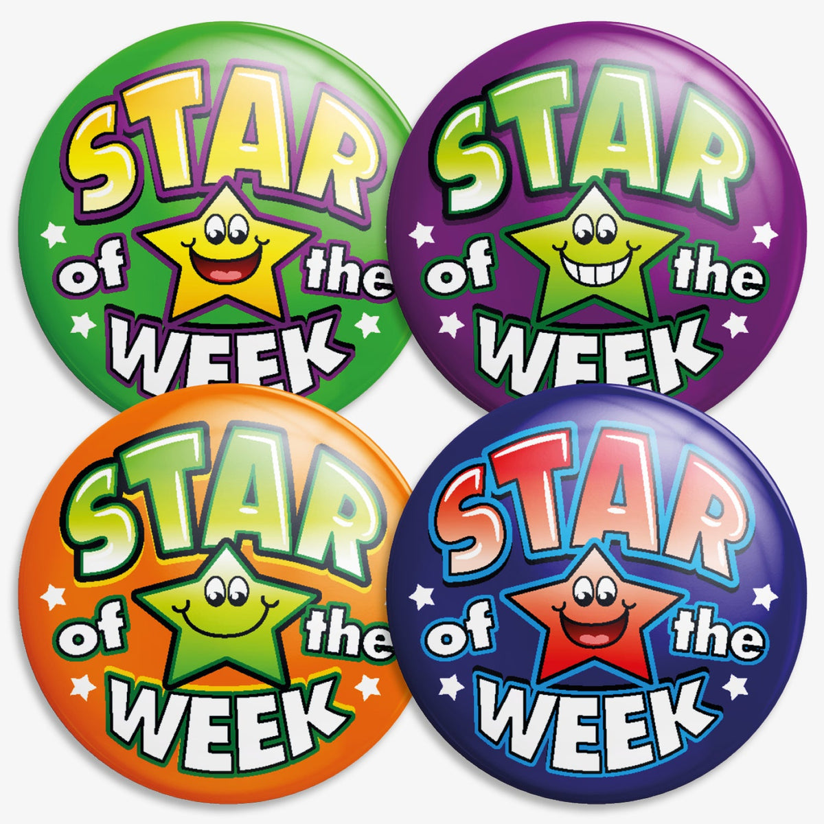 Star Week Logo Star Of The Week Badges | 38mm | Star Design | Rewards