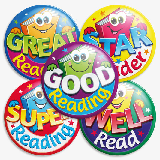 100 Reading Reward Badges - 38mm