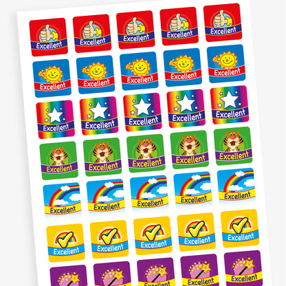 Excellent Stickers | 20mm | 35 Stickers | Pupil Reward