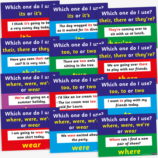 12 Literacy Mistakes Posters - A4