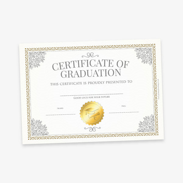 Certificate of Graduation | 210mm x 148mm | Pack of 20