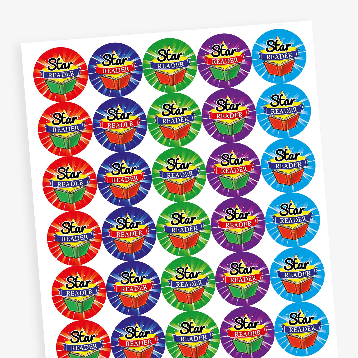 Star Reader Stickers | 30 Stickers | 25mm | Rewards