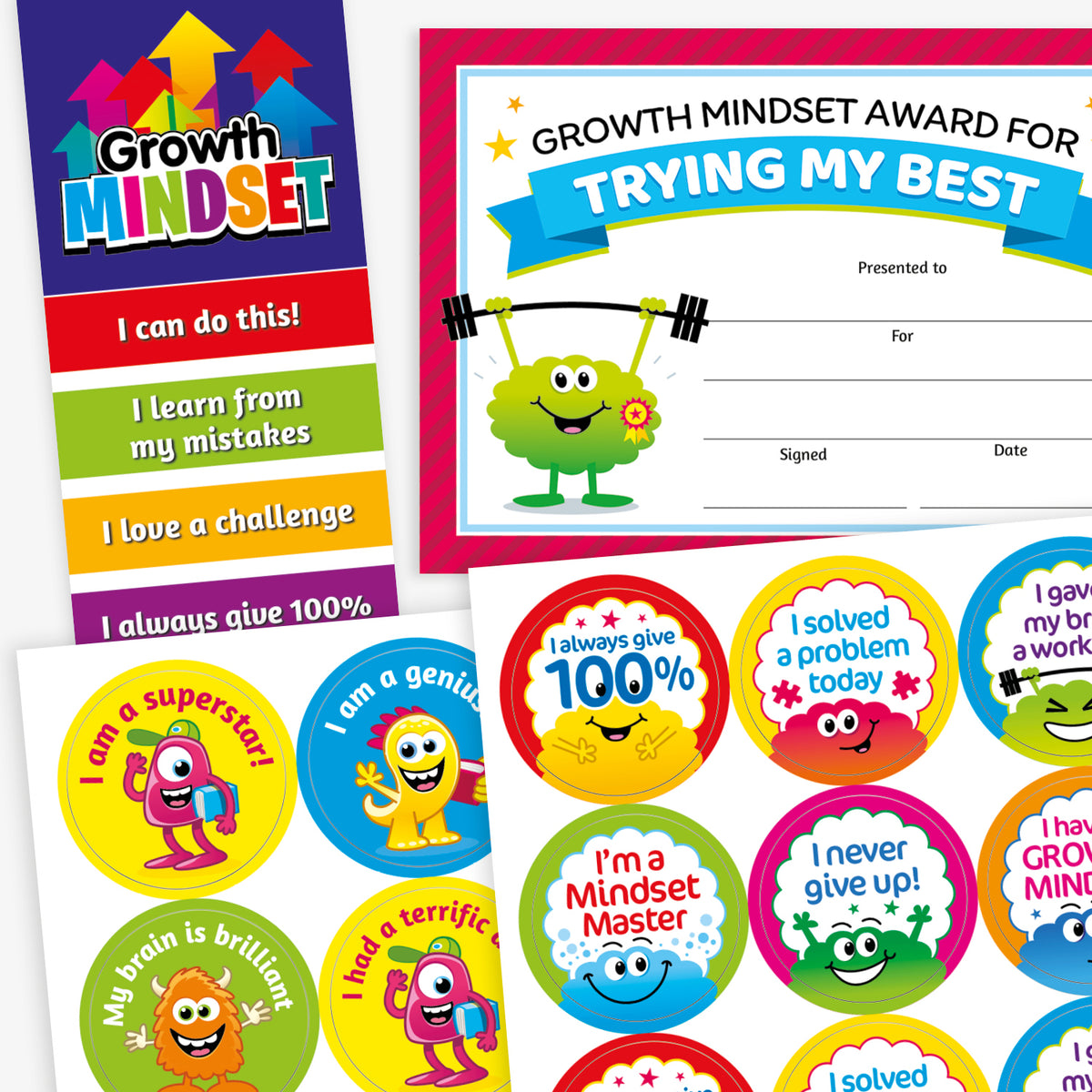 Learning Growth Sticker Growth Mindset Special Offer Bundle | Stickers and Much More