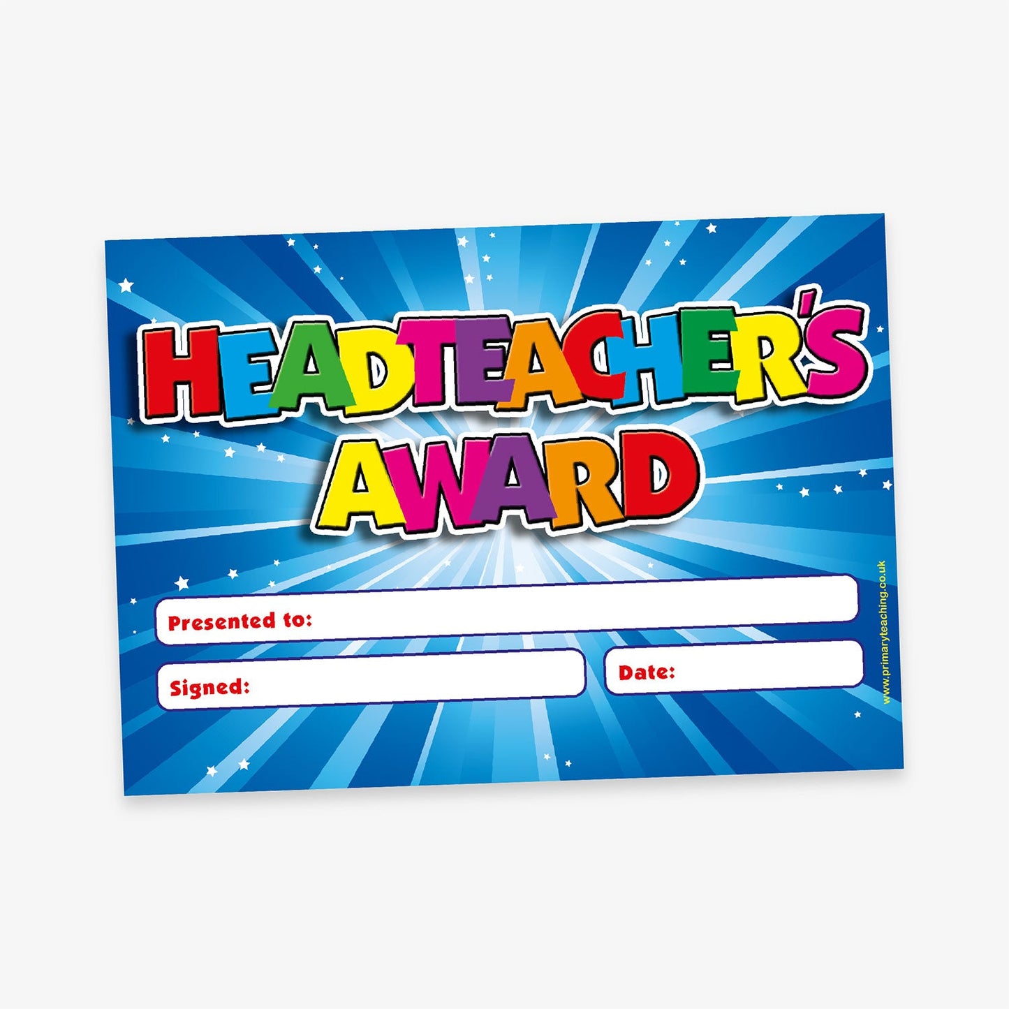 Head Teacher Award Certificates - A5