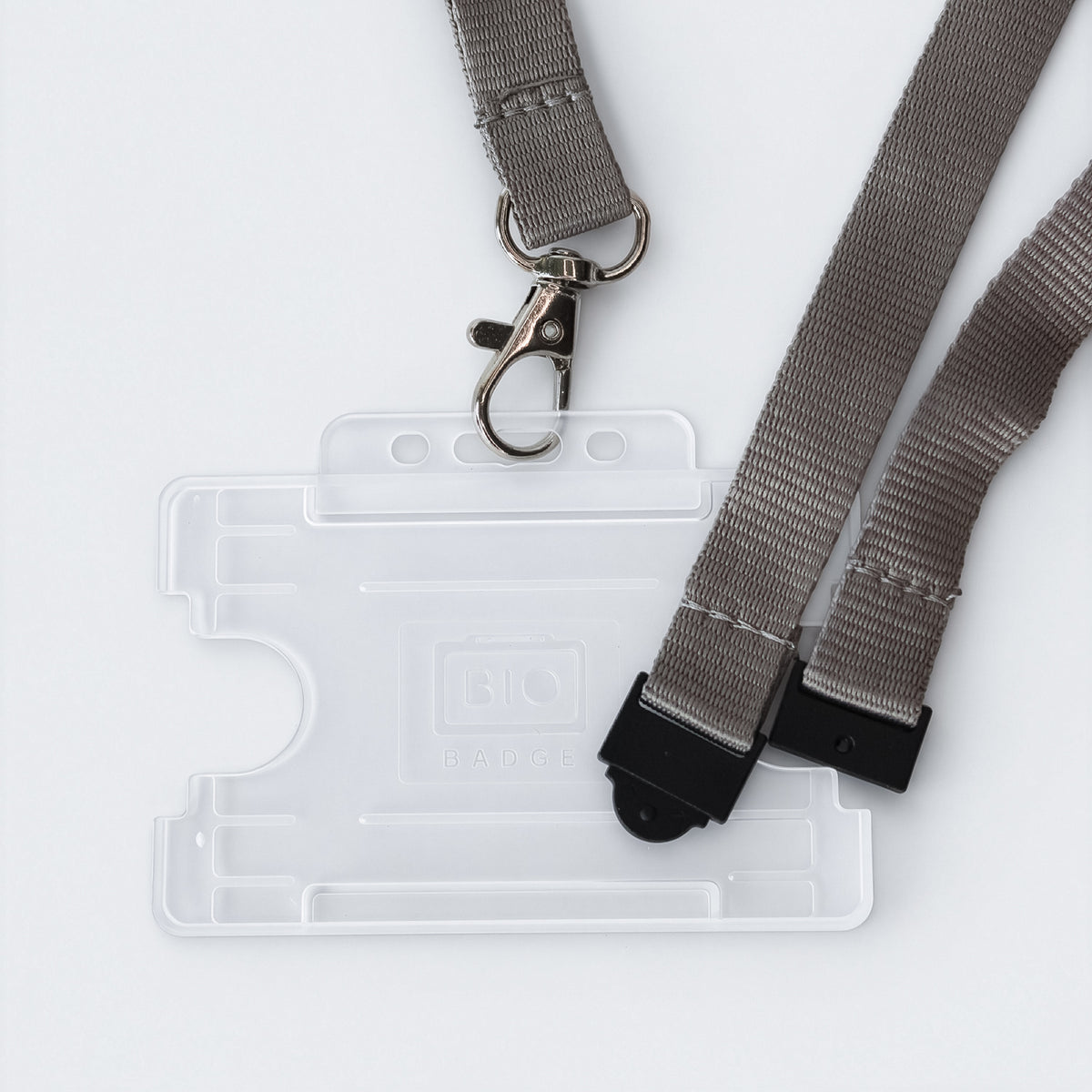 Lanyard and Card Holder - Grey