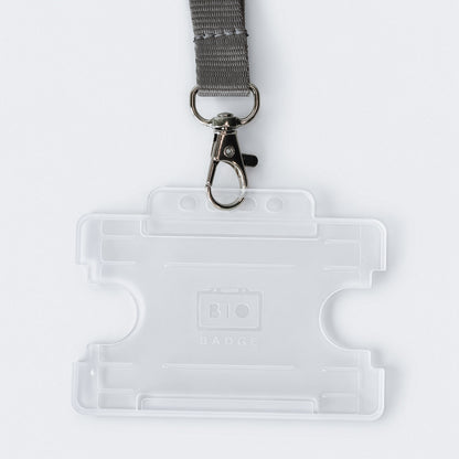 Lanyard and Card Holder - Grey