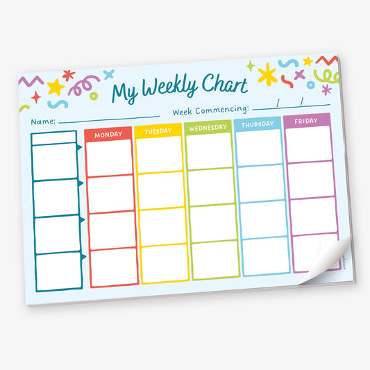My Weekly Chart Pad - A4