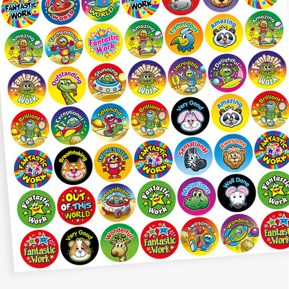 Assorted Reward Stickers - 25mm