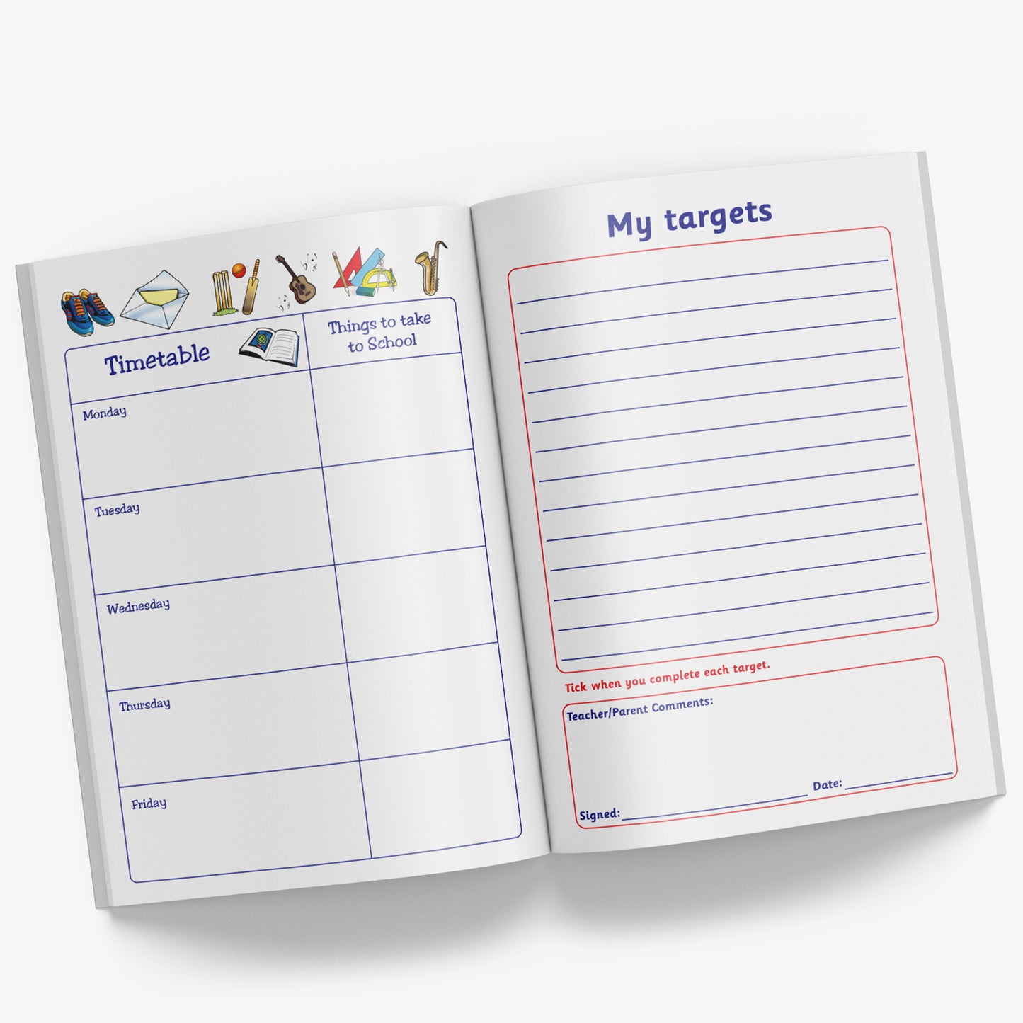 Reading Record Book - Children - A5
