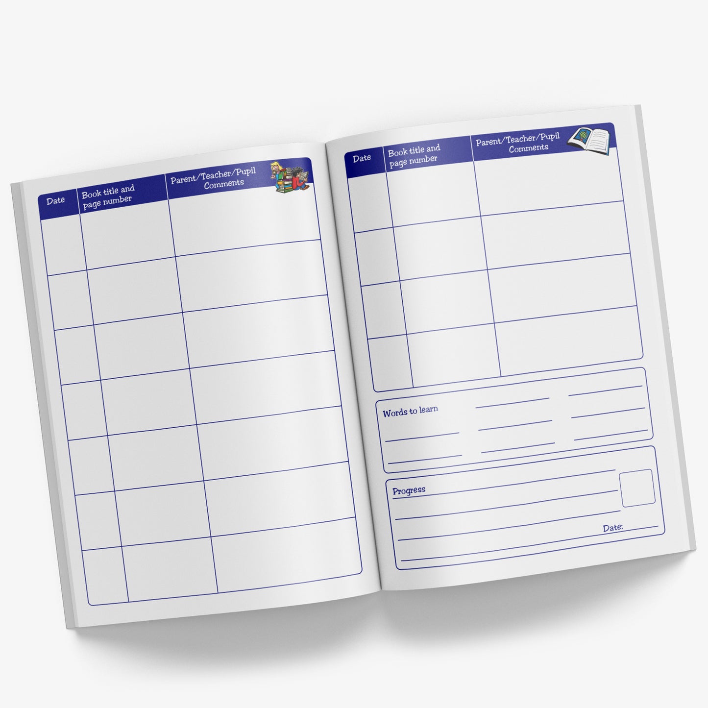 Reading Record Book - Children - A5