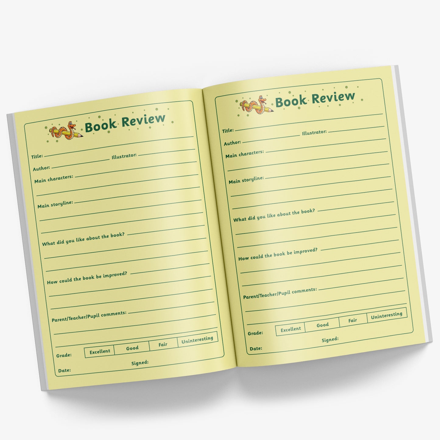 Reading Record Book - Jungle - A5