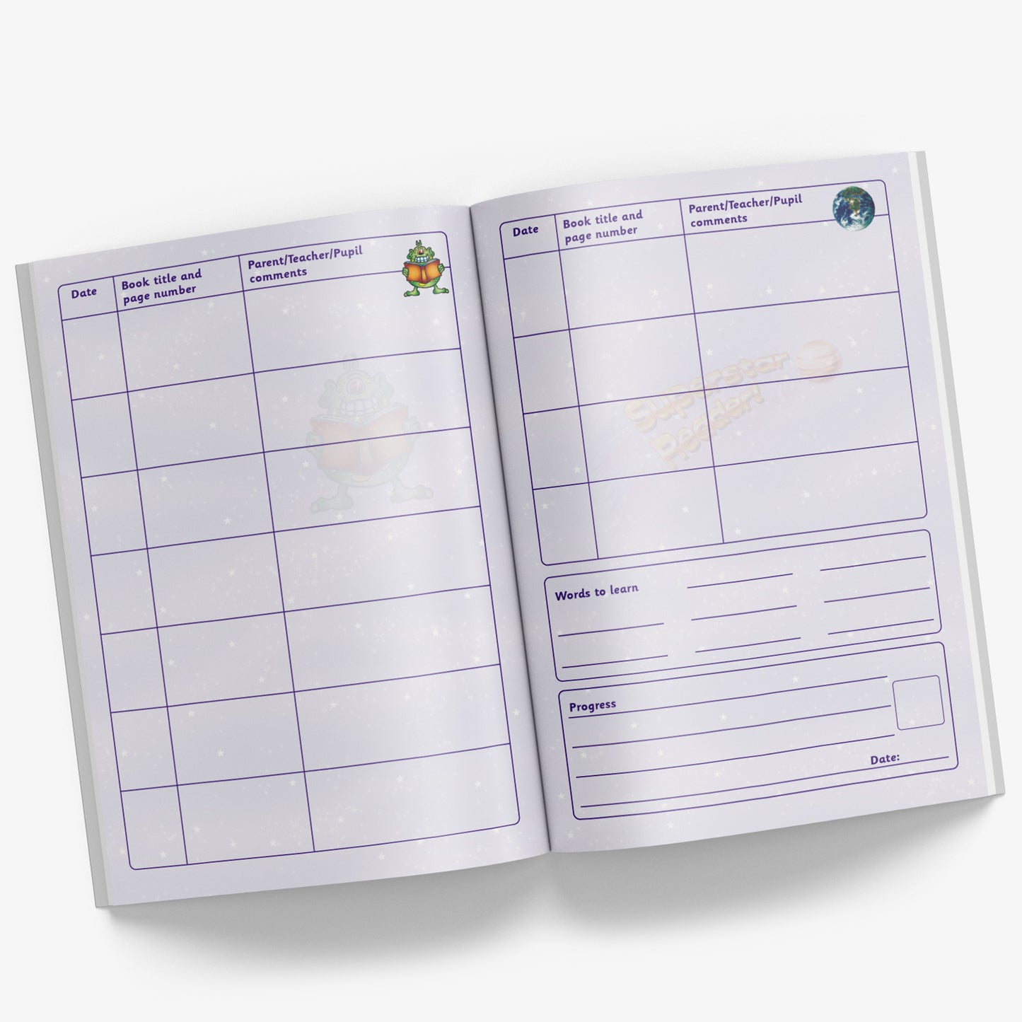 Reading Record Book - Superstar - A5