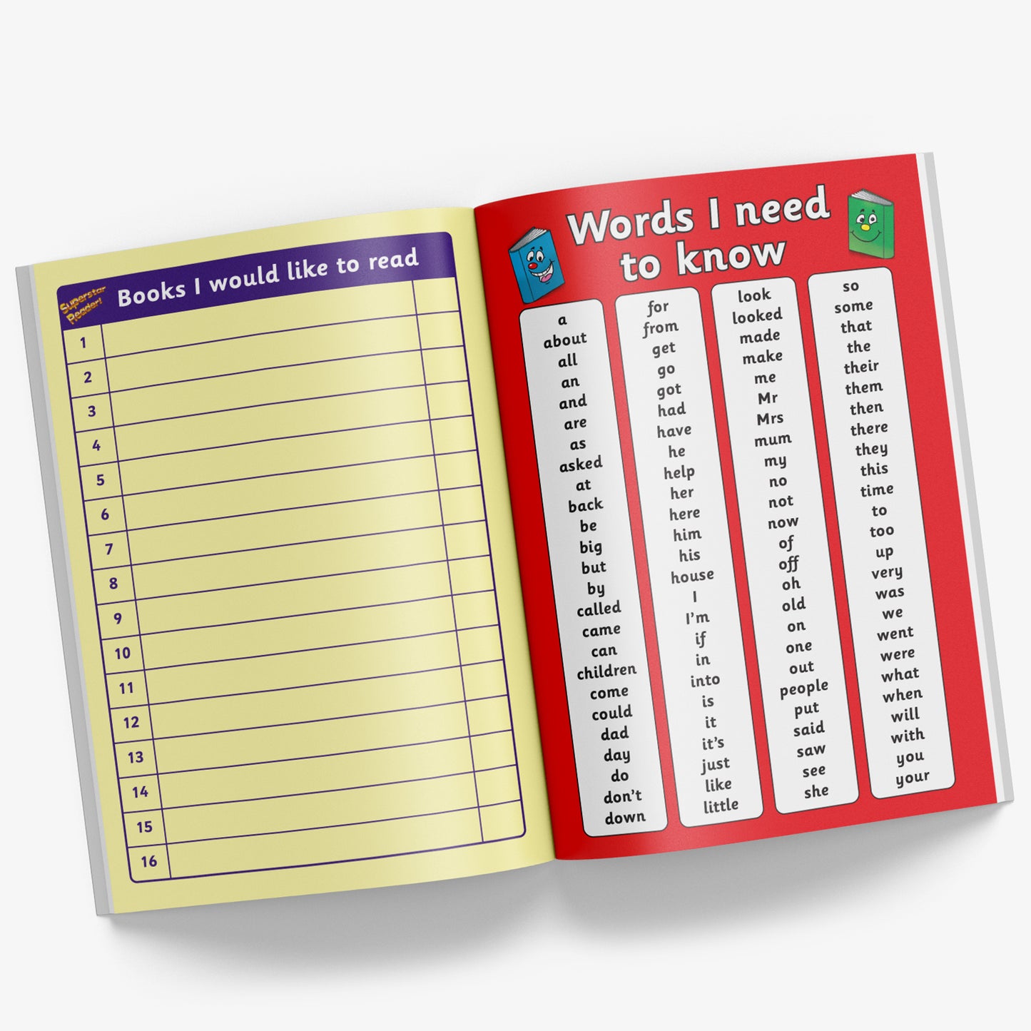 Reading Record Book - Superstar - A5