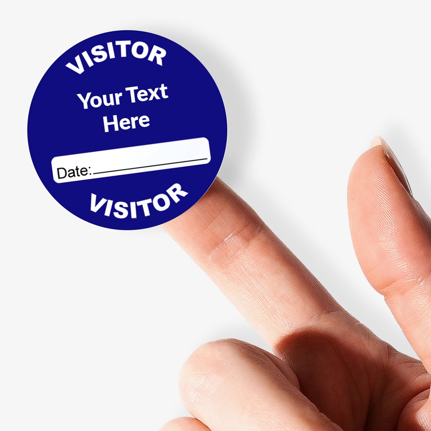 35 Personalised School Visitor Stickers - 37mm