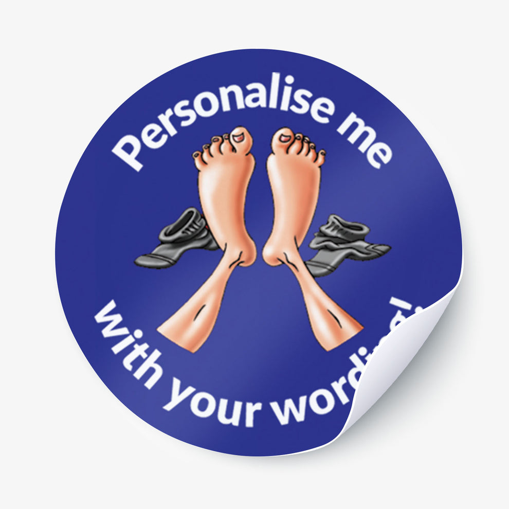 Personalised Feet Stickers | 35 per sheet | 37mm | Rewards