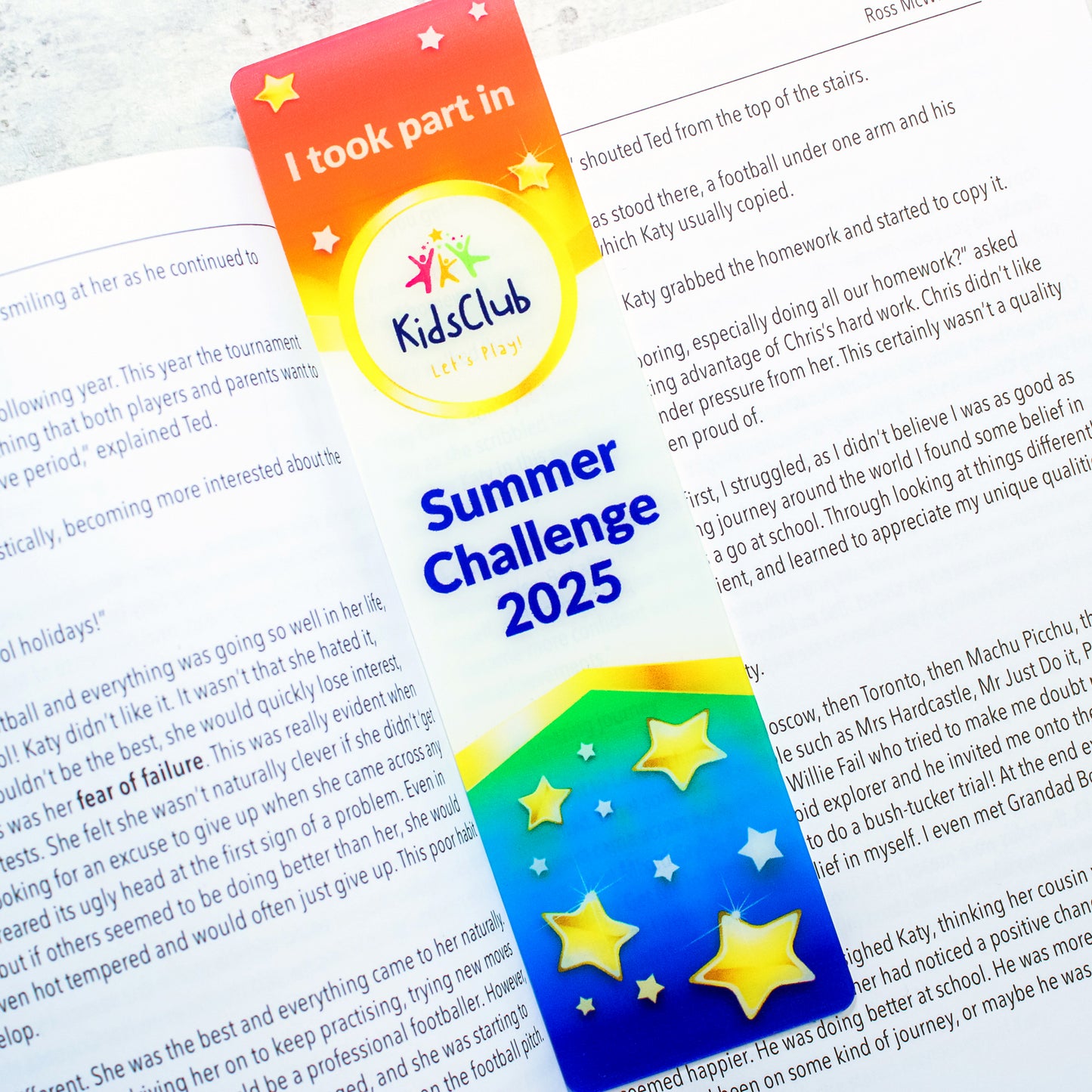 Personalised Image Upload Stars Acrylic Bookmark - 50mm x 180mm