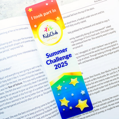 Personalised Image Upload Stars Acrylic Bookmark - 50mm x 180mm