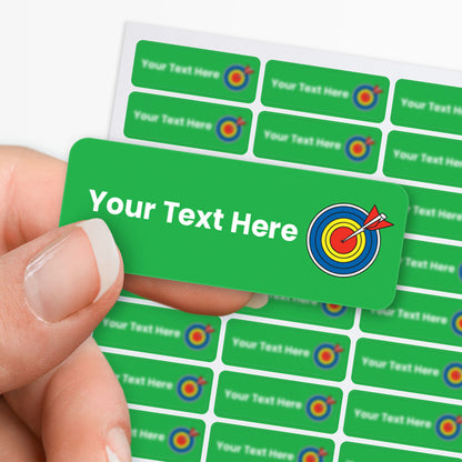 Word Target Sticker Personalised Target Board Stickers | x 56 | 46mm x 16mm