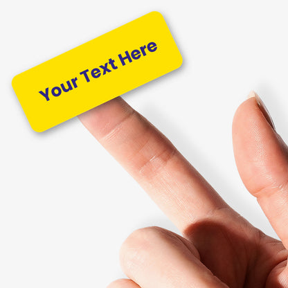 56 Personalised Text Stickers - 46 x 16mm