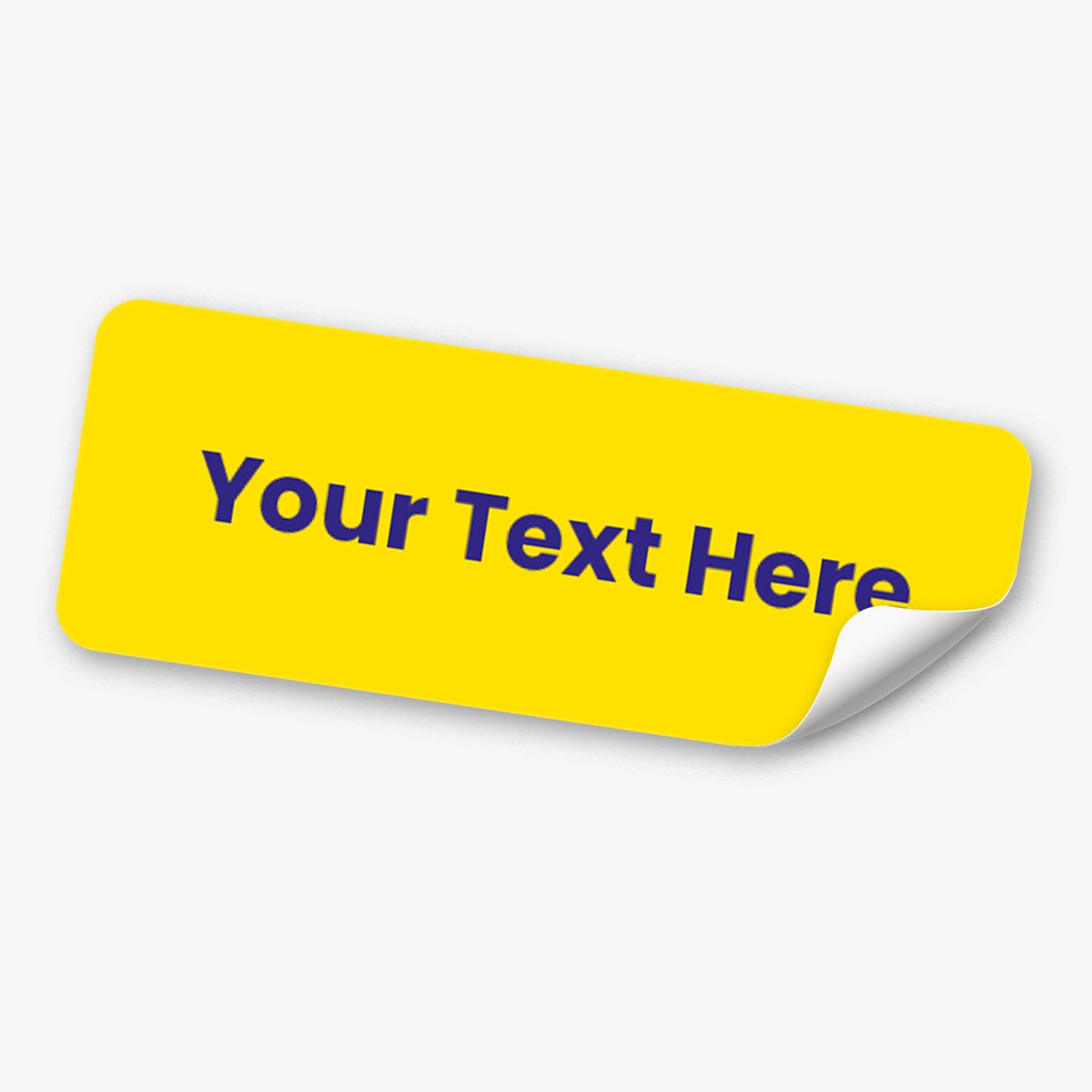 56 Personalised Text Stickers - 46 x 16mm