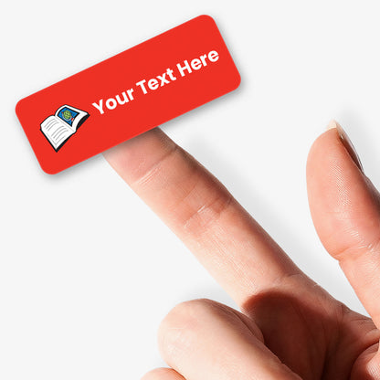 56 Personalised Book Stickers - 46 x 16mm