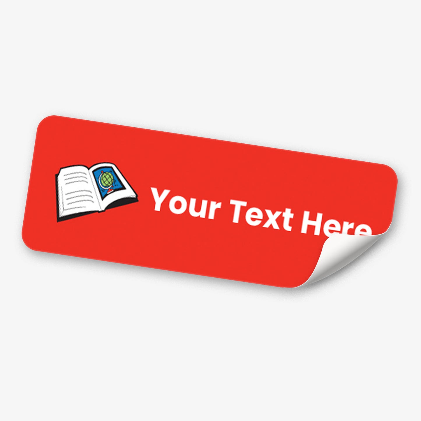 56 Personalised Book Stickers - 46 x 16mm