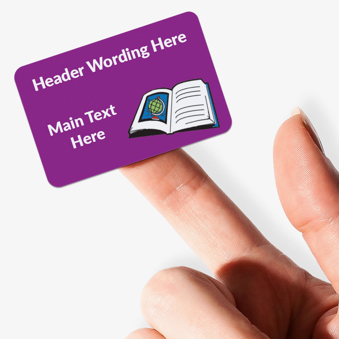 32 Personalised Book Stickers - 46 x 30mm