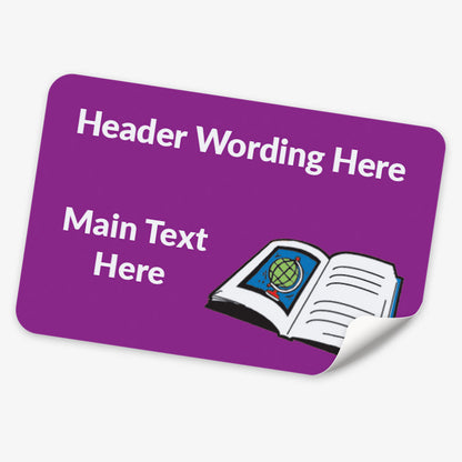 32 Personalised Book Stickers - 46 x 30mm