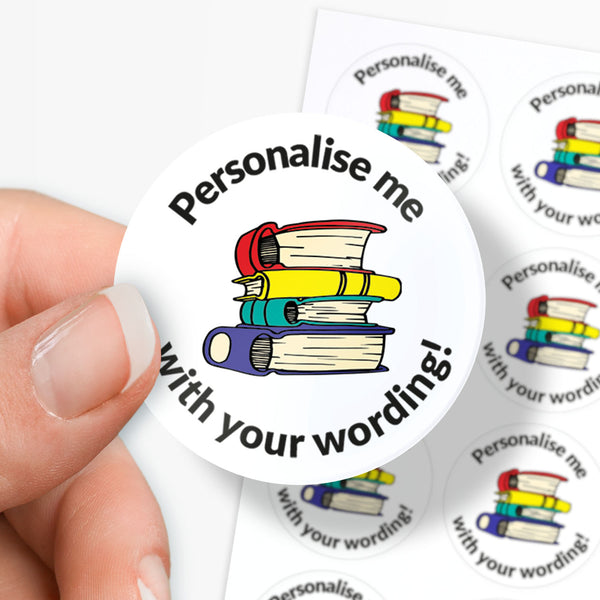 Personalised Books Stickers | 35 per sheet | 37mm | Rewards