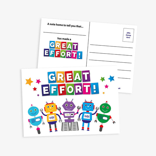 20 Great Effort Postcards - A6