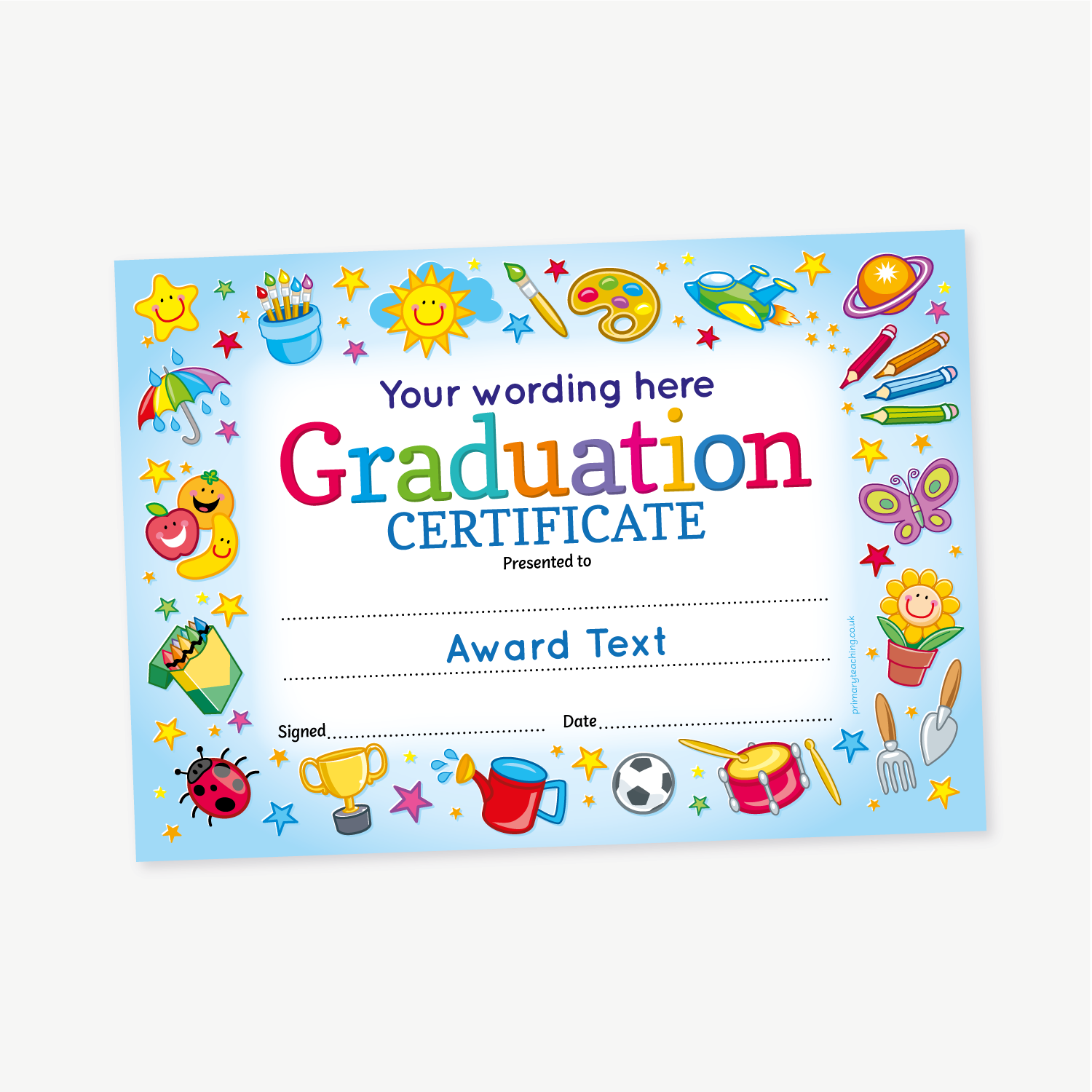 Personalised Certificate | A5 | Nursery | Graduation