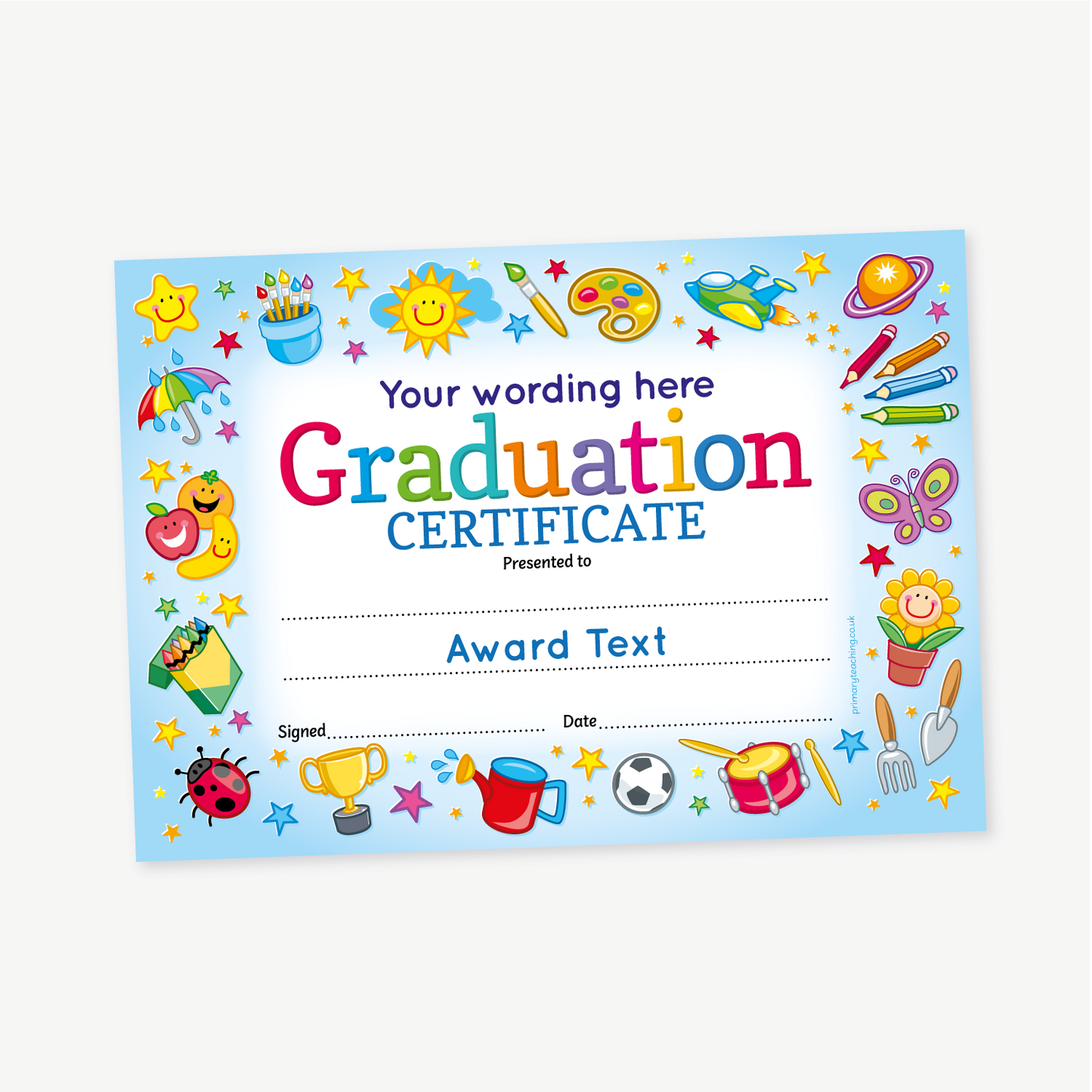 Personalised Nursery Graduation Certificate - A5