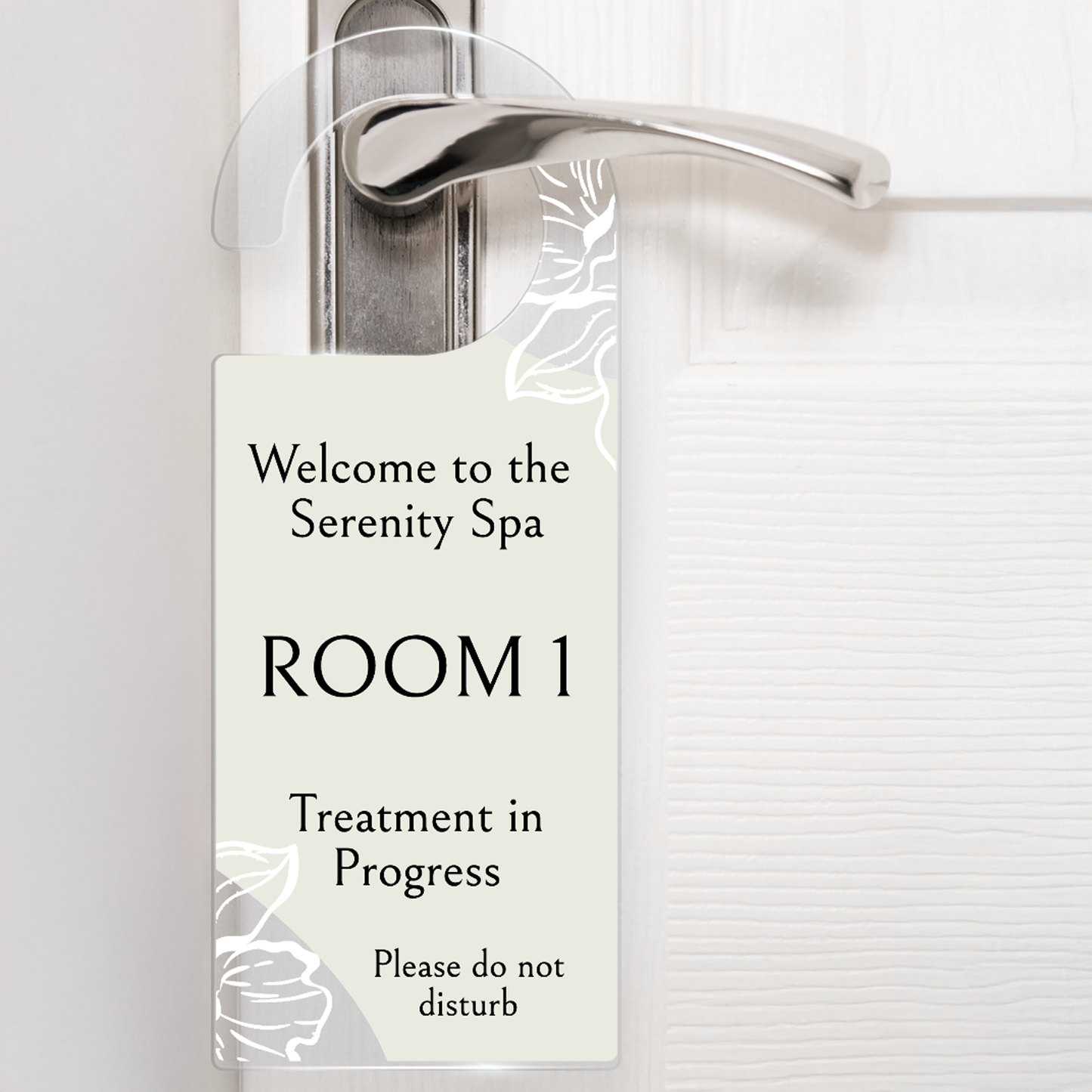 Personalised Acrylic Door Hanger - 78mm x 200mm