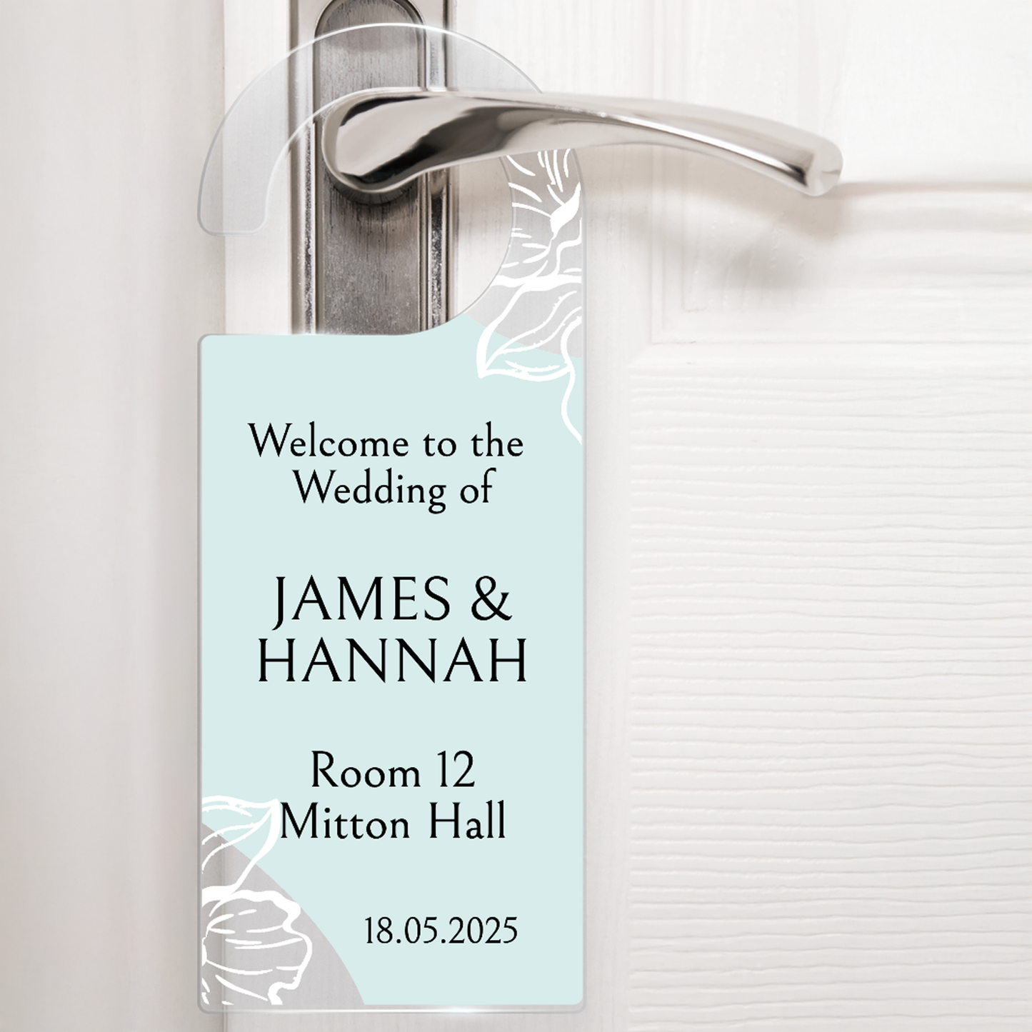 Personalised Acrylic Door Hanger - 78mm x 200mm