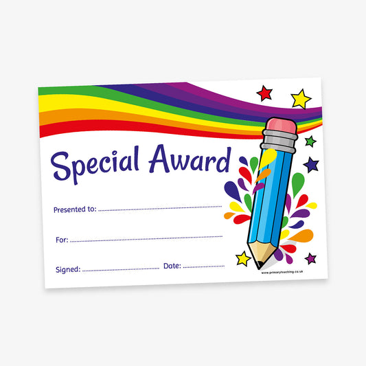 Special Award Certificates - A5