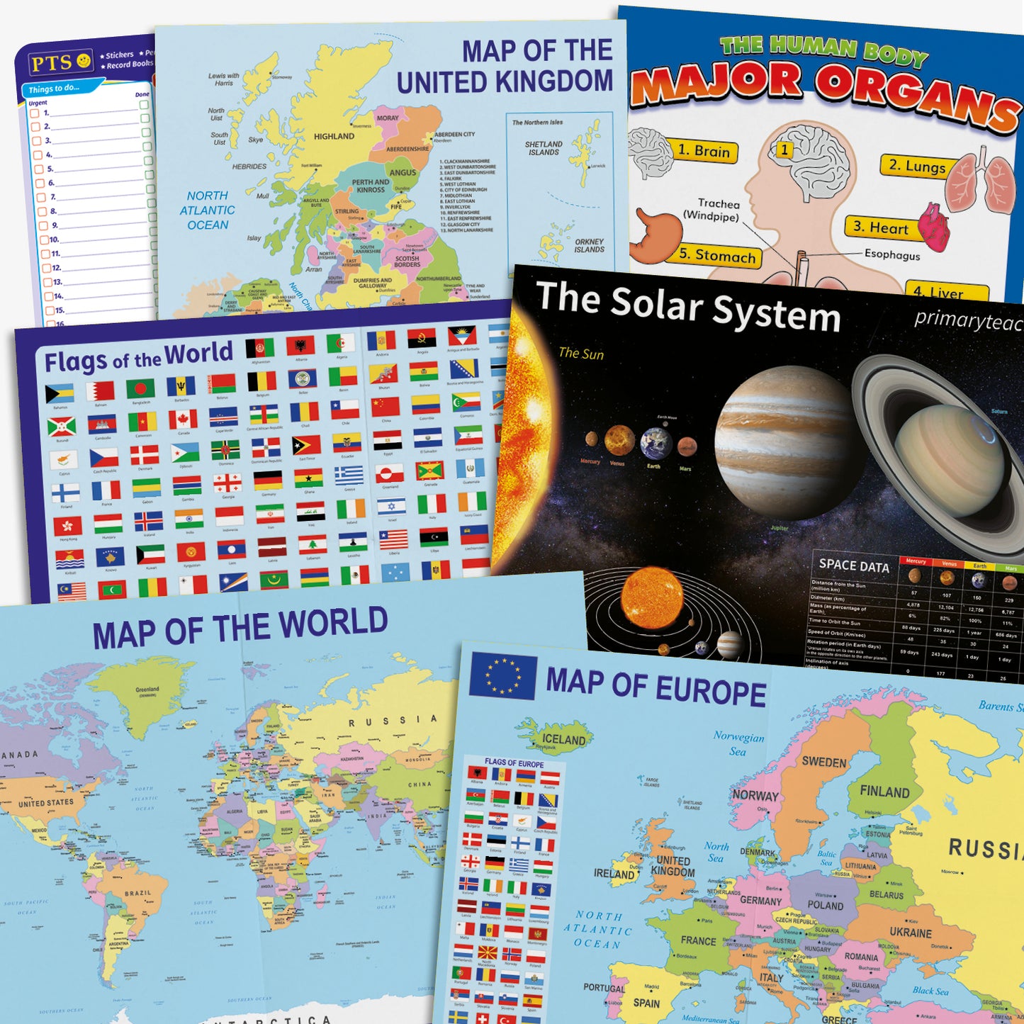6 Humanities and Science Posters - A2