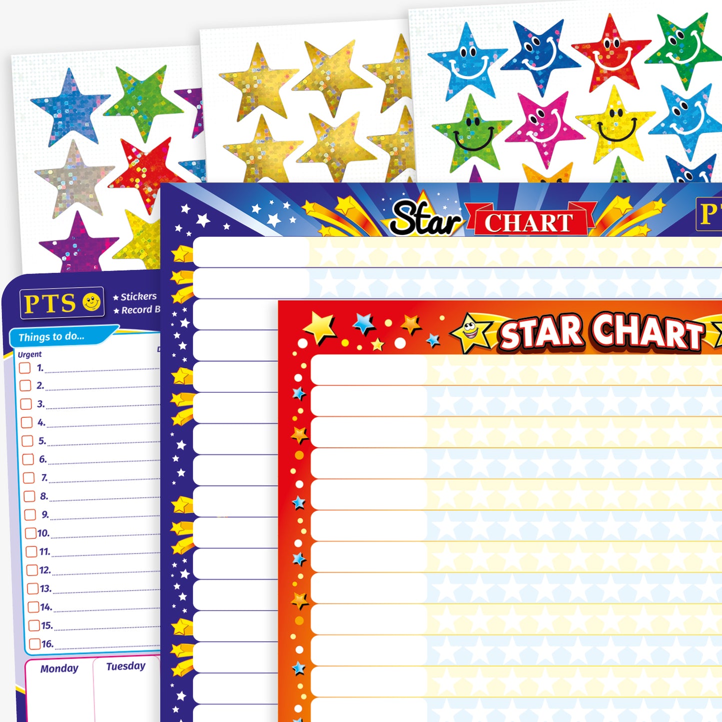 420 Star Stickers and Chart - A2