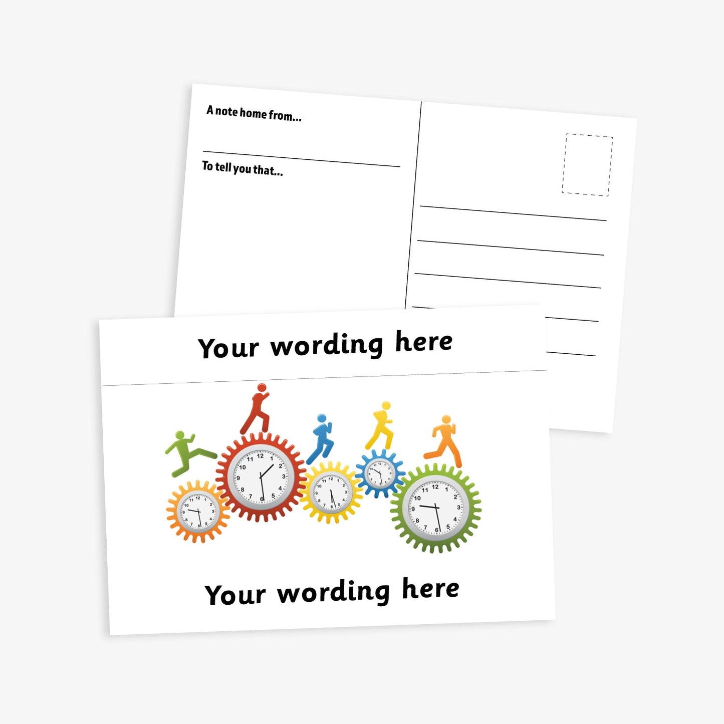 Personalised Clocks Postcard - A6