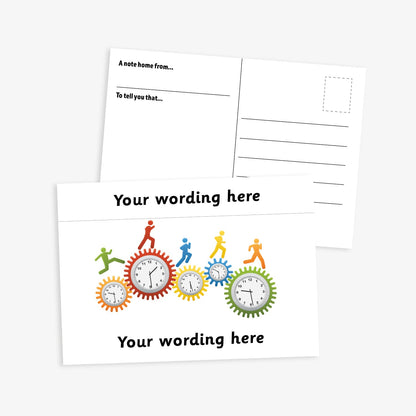 Personalised Clocks Postcard - A6