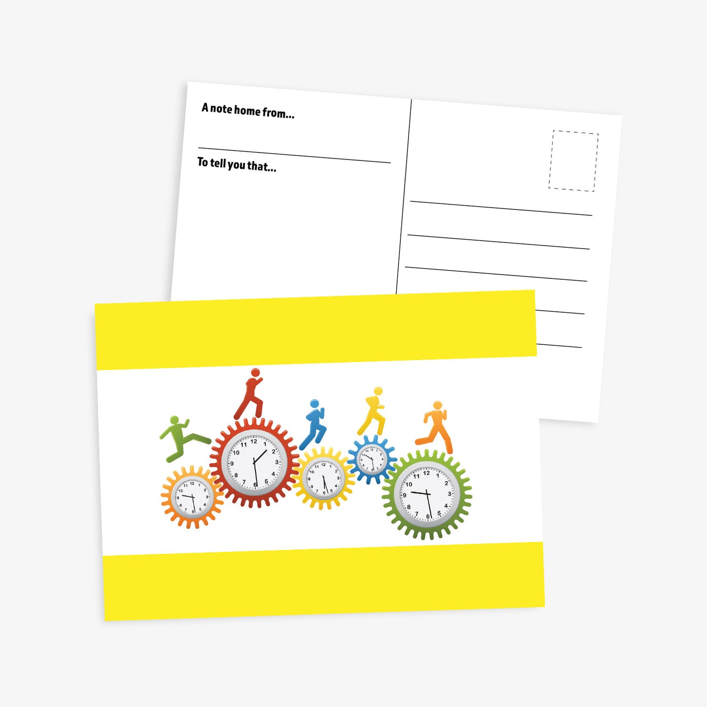 Personalised Clocks Postcard - A6