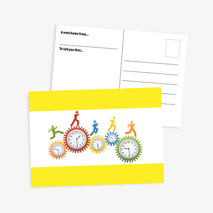 Personalised Clocks Postcard - A6
